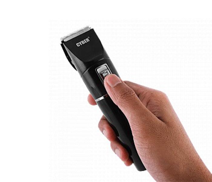 Cyber Rechargeable Cordless Hair & Beard Trimmer 3 Watts CYT-890 For Men - Black - Zoom Image 3