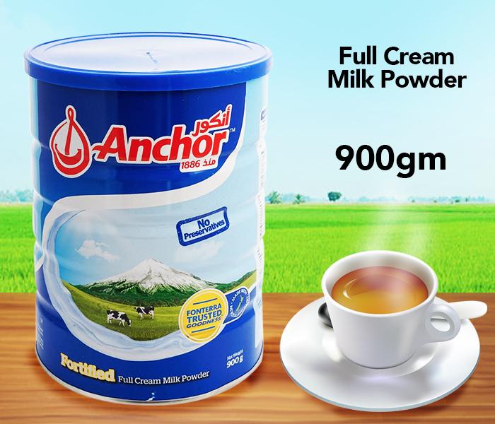 Anchor Fortified Full Cream Milk Powder 900gm (Tin) - Zoom Image