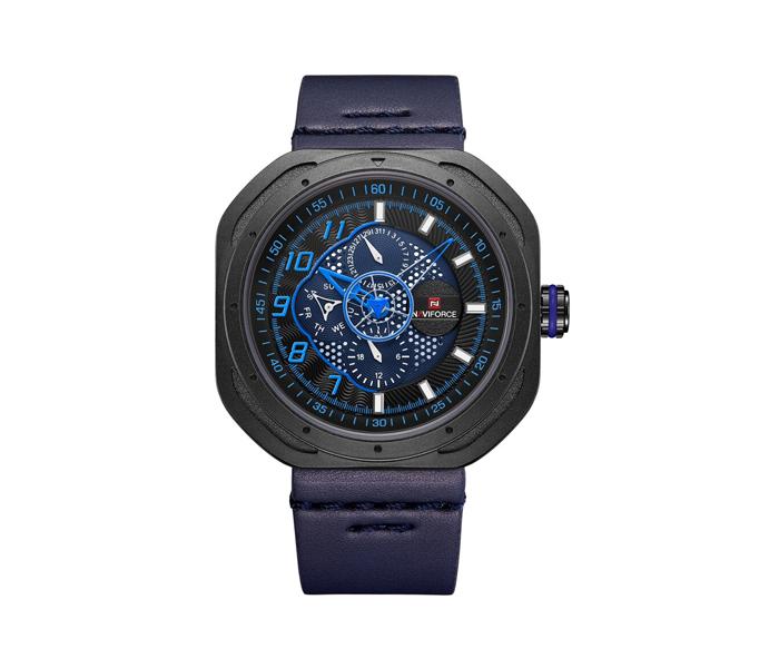 Naviforce 9141 Luxury Quartz Wristwatches Round Sport Watch For Men - Blue - Zoom Image 2