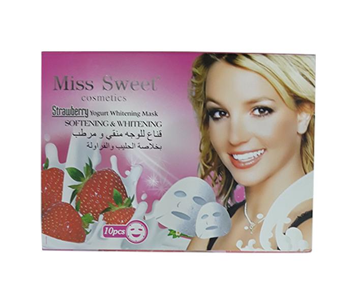 Miss Beauty Strawberry Yogurt Whitening Face Mask - 10 Pieces - Zoom Image 1