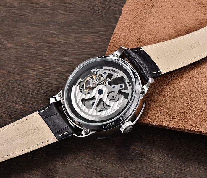 Pagani Design 1638 Automatic Watch For Men - Black and Silver - Zoom Image 2