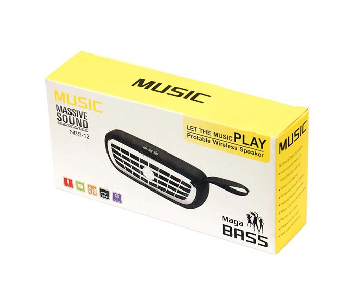 NBS-12 Mega Bass Car Grill Design 5W Bluetooth Speaker - Yellow - Zoom Image 3