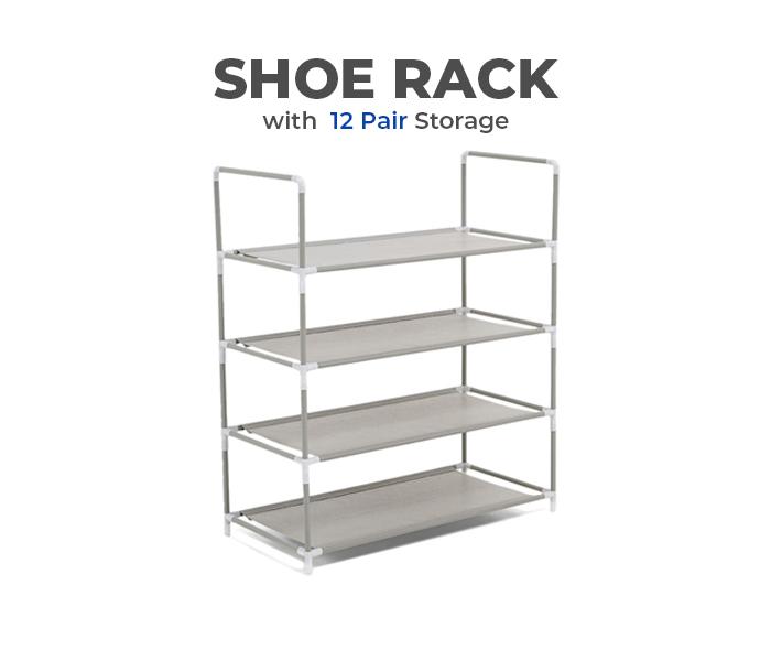 4 Layer Shoe rack ( 12 pairs storage) JA114 - Zoom Image 2