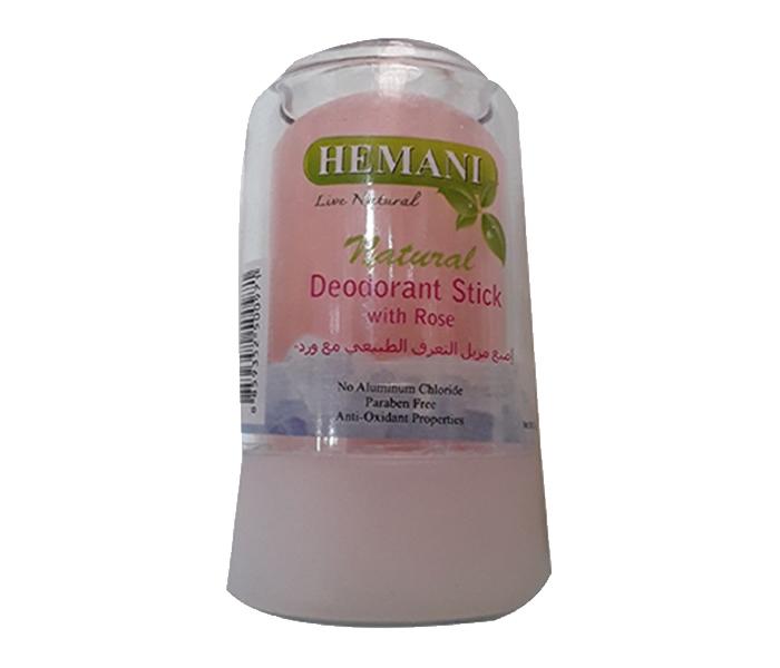 Hemani Natural Deodorant Stick with Rose Flavour - 70g - Zoom Image