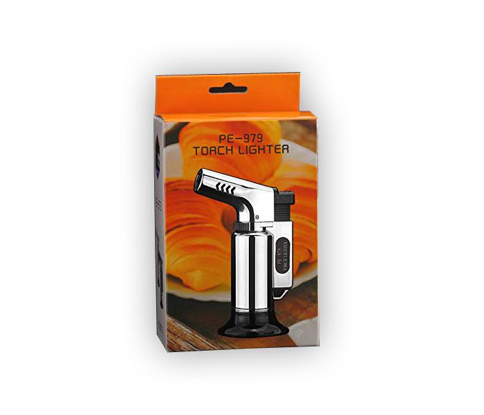 919 Triple Jet Torch Lighter Powerful Flame Windproof - SILVER - Zoom Image 3