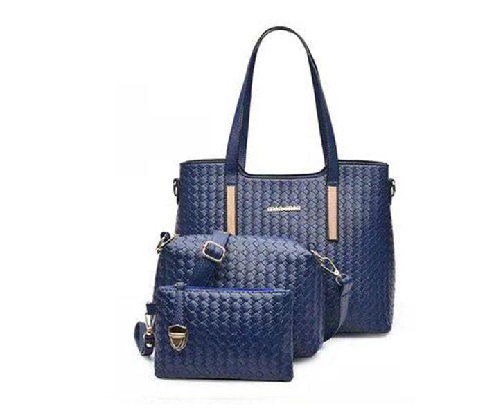 Ladies Luxury Bag 3 pcs Set JA070 - Blue - Zoom Image 1