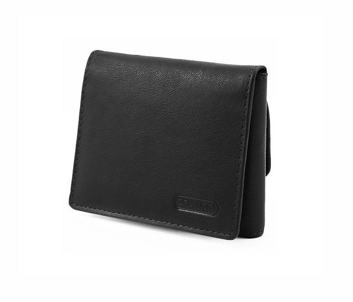 ORLANDO Black Leather Wallet for Men - ORLANDO 219 BLK - Zoom Image 4