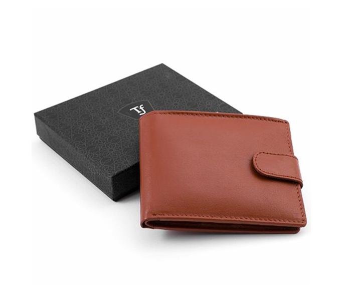 Today&#039;s Fashion Brown Leather Wallet For Men - TF T6 BRN - Zoom Image 1