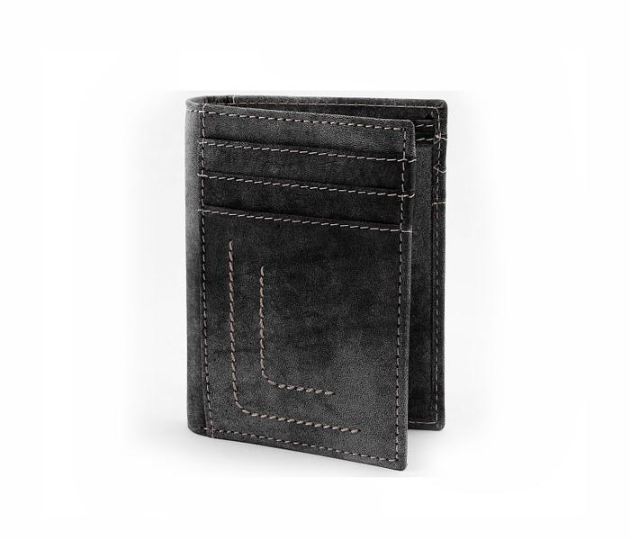 Today&#039;s Fashion Black Leather Wallet for Men - TF 214 BLK - Zoom Image 4