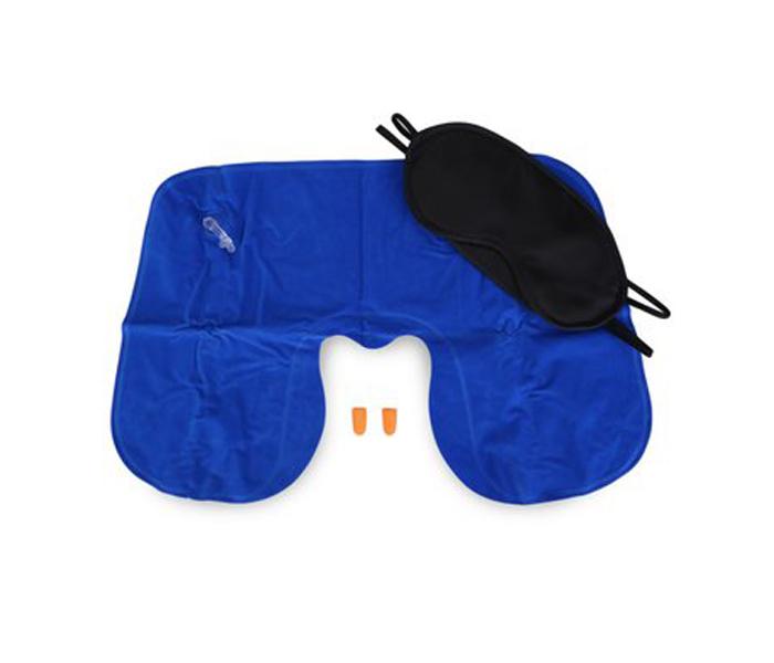 3-in-1 Travel Kit, Inflatable Pillow + Sleeping Mask + Anti-Noise Earplugs - Zoom Image 4