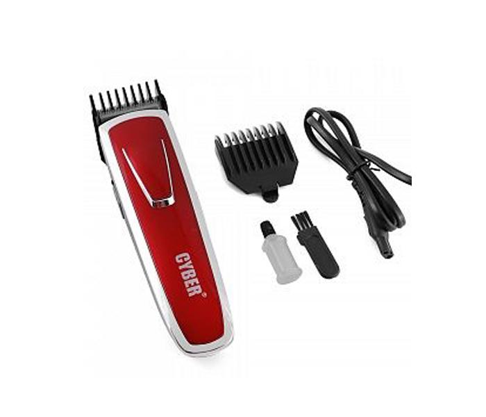 Cyber Rechargeable Cordless Hair & Beard Trimmer 3 Watts CYT-895 For Men - Red - Zoom Image 4