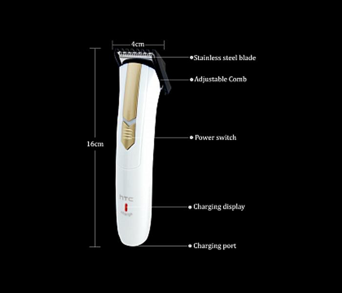 HTC Rechargeable Hair Trimmer, AT-202 For Men - Zoom Image 2