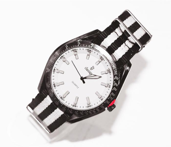 Himi Narsim Classique Fashion Watch Unisex Black/White - Zoom Image 1