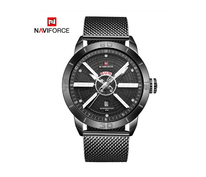 Naviforce 9155 Sports Waterproof Stainless Steel For Men - Black - Zoom Image