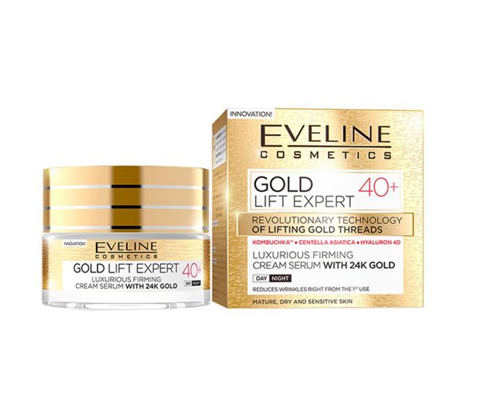 Eveline Cosmetics Gold Lift Expert 40+ Luxurious Ultra-Firming 40+ Cream Serum - Zoom Image