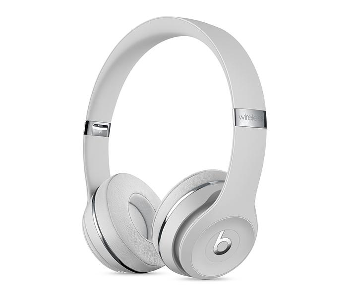 Apple MUH52ZM/A Beats Solo3 Wireless On-Ear Headphones with Microphone - Satin Silver - Zoom Image 1