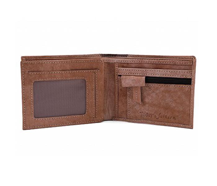 Today&#039;s Fashion Beige Leather Wallet for Men - TF 212 BG - Zoom Image 3