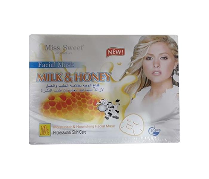 Miss Beauty Milk & Honey Facial Mask - 10 Pieces - Zoom Image