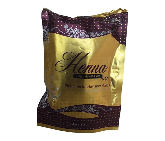 Hemani Henna Powder Burgundy with Ouch - 150g, Brown - Zoom Image