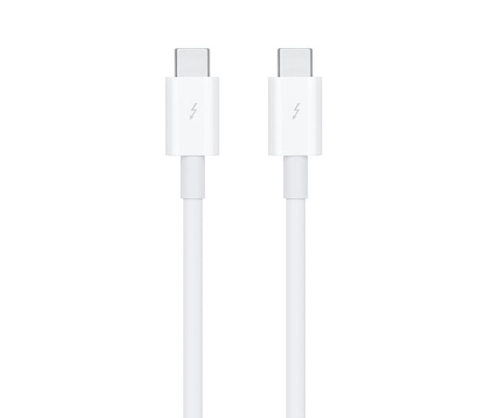 Apple MQ4H2ZM/A 0.8m Thunderbolt 3 Cable - White - Zoom Image 1