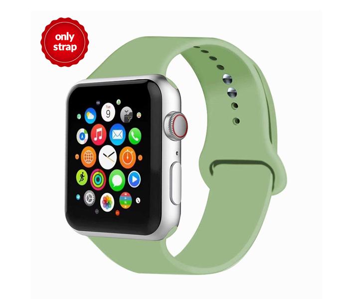 Generic GN-WB437-4201 42-44mm Silicone Apple Watch Strap for iWatch Series 5, 4, 3, 2, 1 & Nike Plus - Mint Green - Zoom Image 1