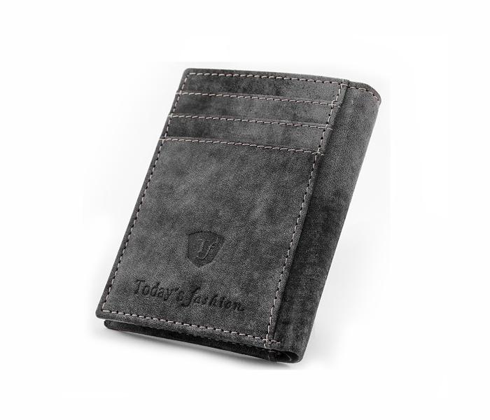 Today&#039;s Fashion Black Leather Wallet for Men - TF 214 BLK - Zoom Image 2