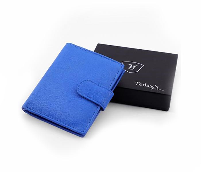 Today&#039;s Fashion Blue Leather Wallet For Men - TF T2 BLU - Zoom Image 1