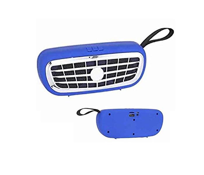 NBS-12 Mega Bass Car Grill Design 5W Bluetooth Speaker - Blue - Zoom Image 1