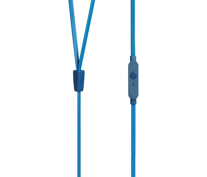 JBL Tune 110 In-Ear Headphones with Microphone - Blue - Zoom Image 2