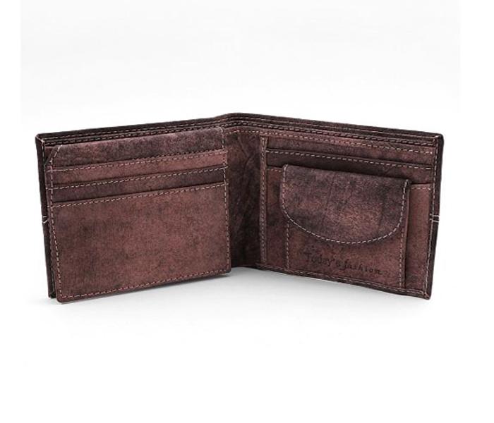 Today&#039;s Fashion Brown Leather Wallet For Men - TF 216 BRN - Zoom Image 4