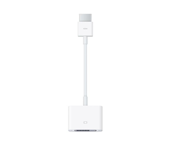 Apple MJVU2ZM/A HDMI to DVI Adapter - White - Zoom Image 2