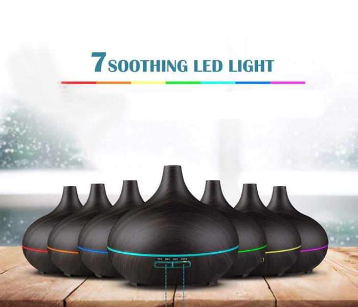 Aromatherapy Machine Seven Colours LED Light - Black - Zoom Image 5