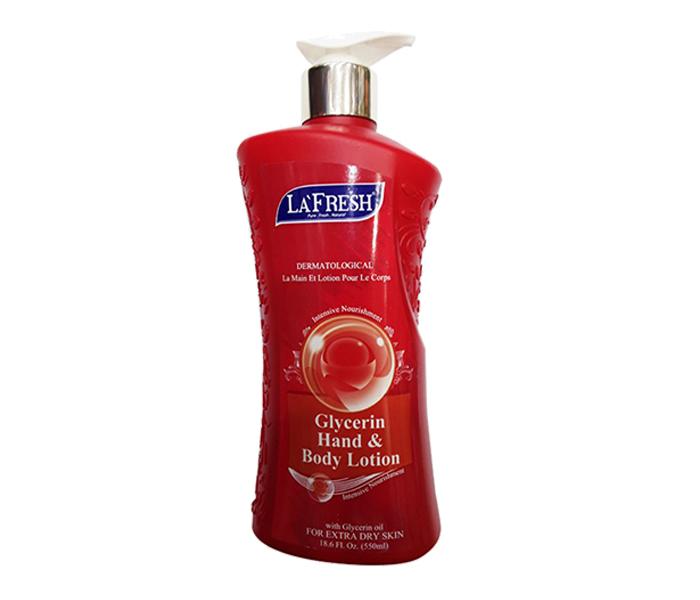 Lafresh Glycerin Hand & Body Lotion - 550ml - Zoom Image