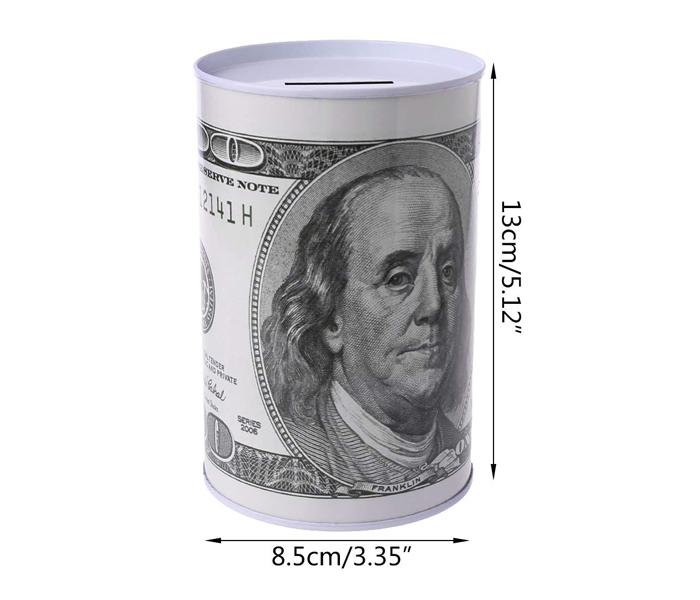 Creative Euro Dollar Metal Cylinder Piggy Bank Saving Money Box Home Decoration - Zoom Image 3