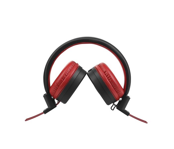 Hoco W16 Headphones with Wireless and Wired Adjustable Head Beam - Red - Zoom Image 3