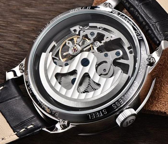 Pagani Design 1638 Automatic Watch For Men - Black and Silver - Zoom Image 4