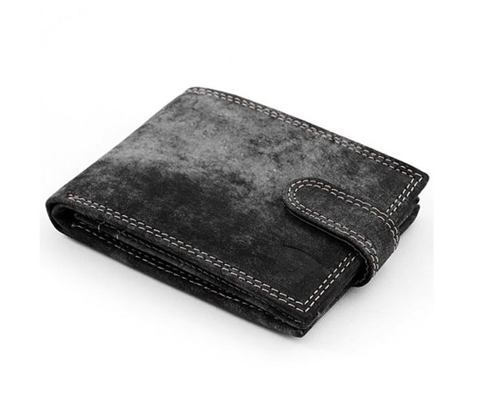 Today&#039;s Fashion Black Leather Wallet For Men - TF 218 BLK - Zoom Image 1