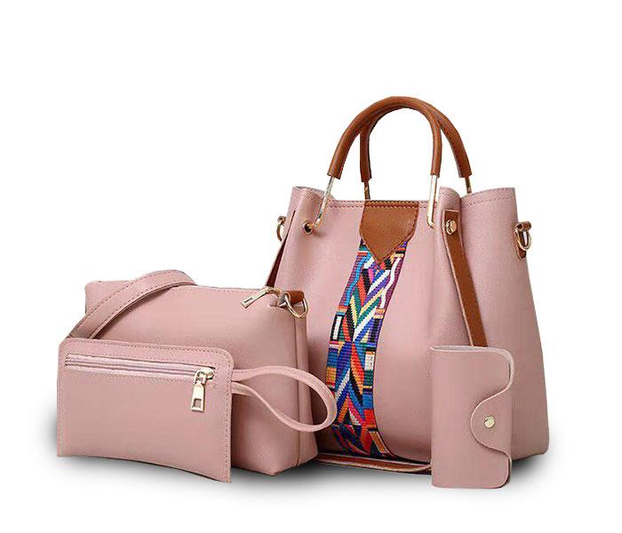 Ladies Luxury Bag 4 pcs Set JA078 - Pink - Zoom Image 1