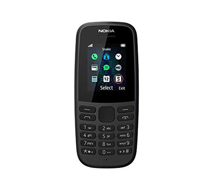 Nokia Mobile 105 Single SIM 1.8 inch Cellphone 2019 Edition Black - Zoom Image 2