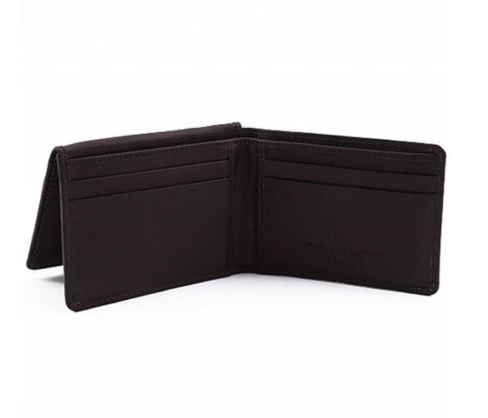 ORLANDO Brown Leather Wallet for Men - ORLANDO 221 BRN - Zoom Image 2