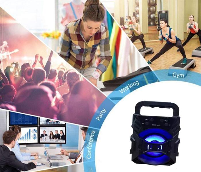 Blue Birds Portable KTX-1057 Bluetooth Speaker with Light - Zoom Image 4