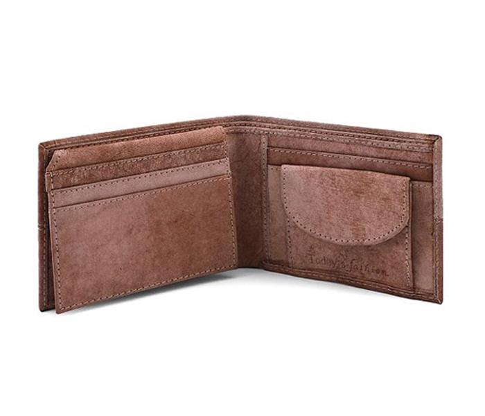 Today&#039;s Fashion Beige Leather Wallet For Men - TF 216 BG - Zoom Image 3