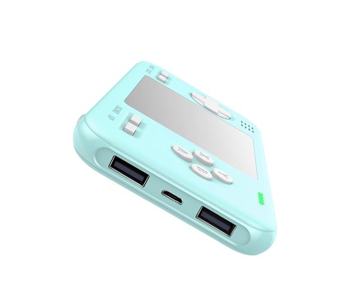 2 in 1 Game Console with 416 Classic Game AND 8000mAh mobile power bank - Blue - Zoom Image 2