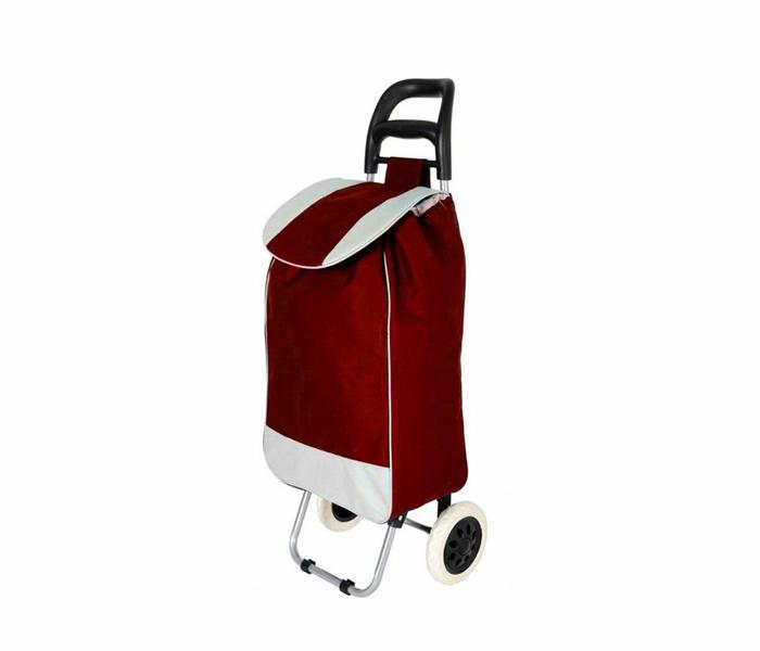 Portable Shopping Trolley Bag - Red - Zoom Image 2