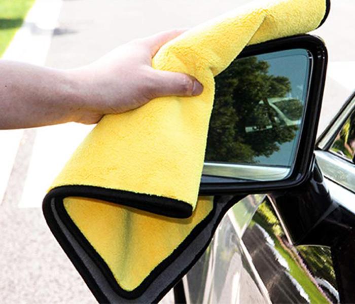 2 IN 1 MICROFIBER WASH AND DRY TOWEL - YELLOW - Zoom Image 1