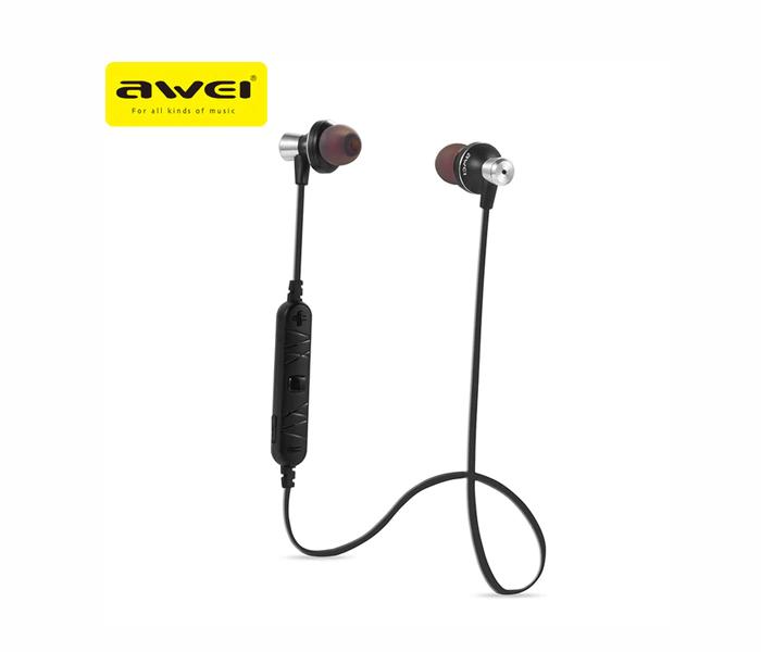 AWEI A860 BL Fashionable Wireless Stereo Earphone - Black - Zoom Image