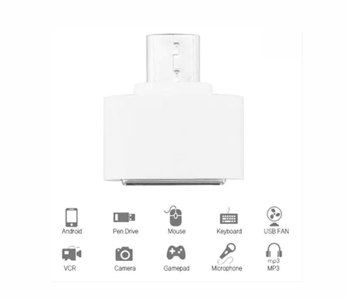 Zoom Star Micro USB OTG Adapter - White - Zoom Image 3