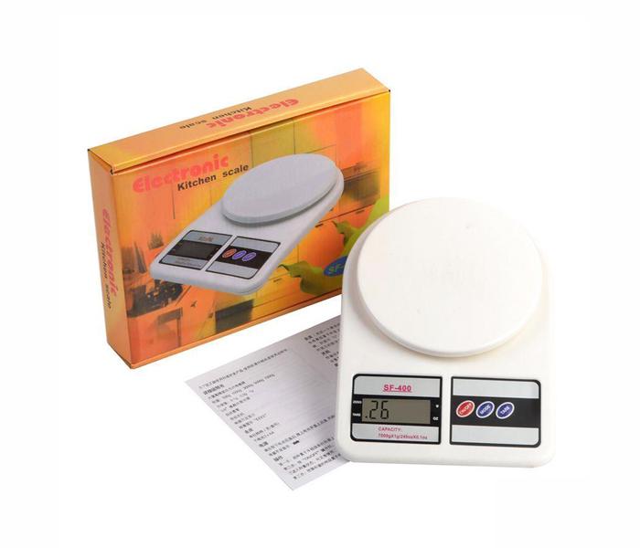 SF-400 7kg Electronic Kitchen Scale - White - Zoom Image 2