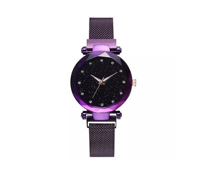 Zenalex MH2462 Luxury Magnetic Starry Sky Female, Quartz Wristwatch Fashion For Ladies - Violet - Zoom Image 1