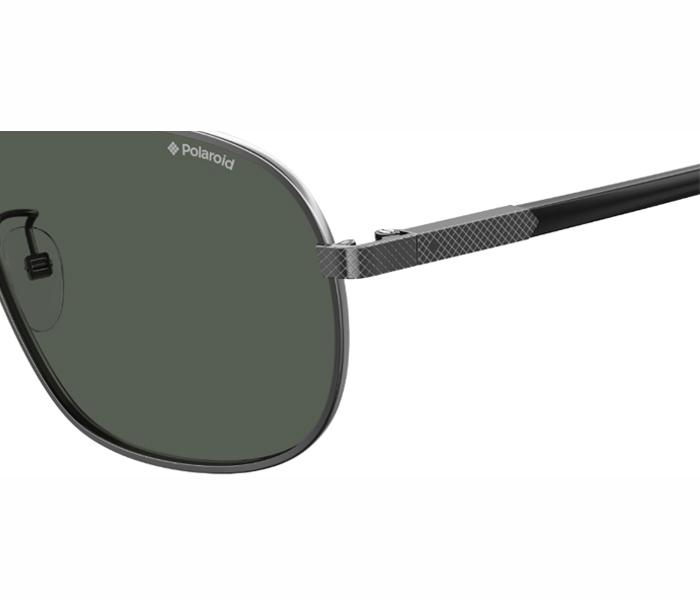 Polaroid Aviator Sunglasses PLD 2074/S/X KJ1 60M9 For Men Dark Ruthen With Grey Polar Lens - Zoom Image 2